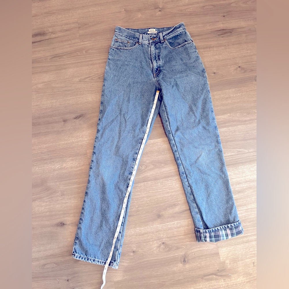 LL Bean flannel lined jeans